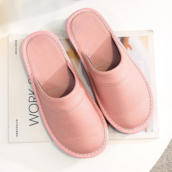 Helga Vegan Leather Slippers | Comfortable Home Footwear