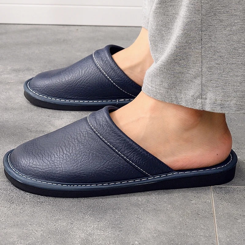 Helga Vegan Leather Slippers | Comfortable Home Footwear