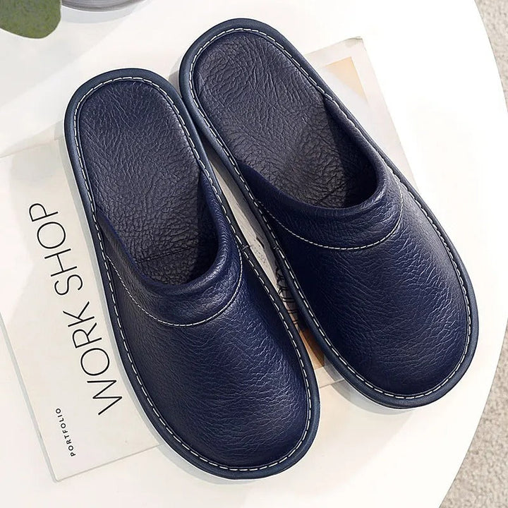 Helga Vegan Leather Slippers | Comfortable Home Footwear