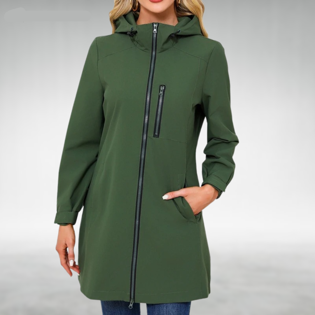 Izza Women's Waterproof Long Jacket | Women's Coats