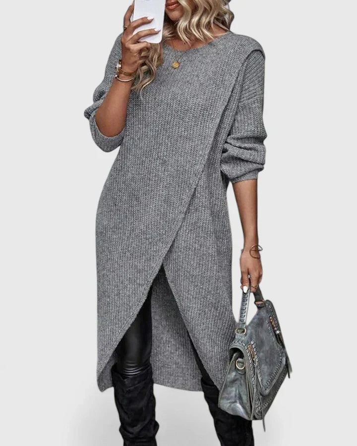 Joana | Women's Wrap Knit Winter Dress