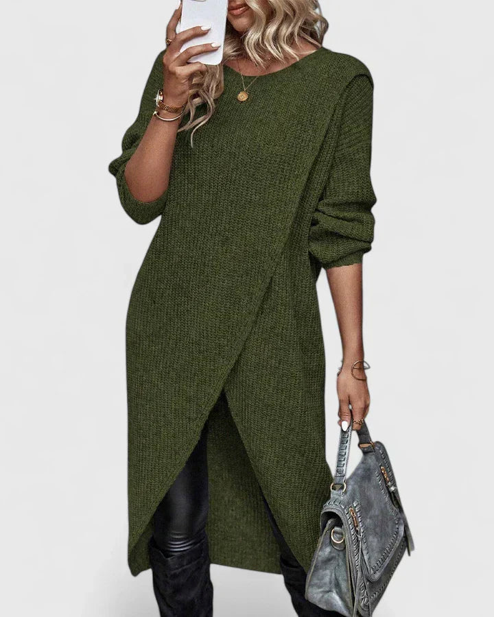 Joana | Women's Wrap Knit Winter Dress