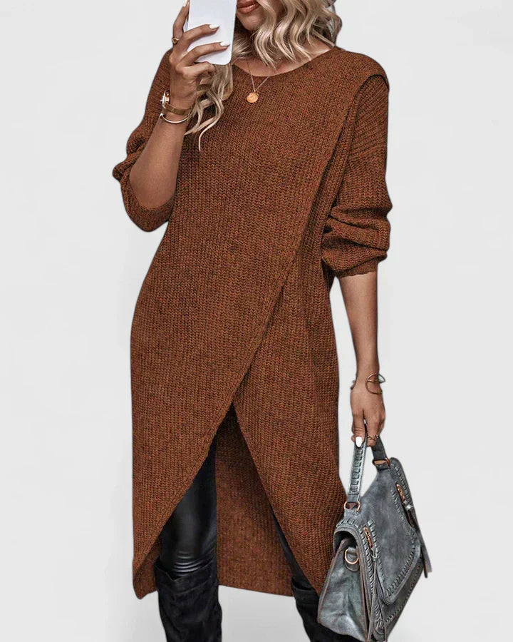 Joana | Women's Wrap Knit Winter Dress