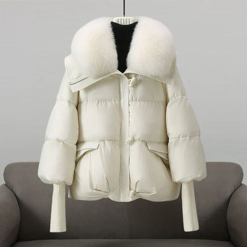 Katrina | Luxe Fur Collar Jacket for Women