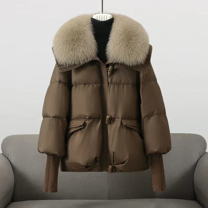 Katrina | Luxe Fur Collar Jacket for Women