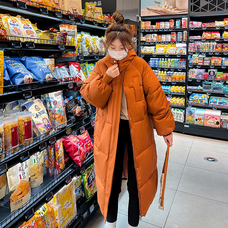 Keren | Long Puffer Coat with Hood for Women