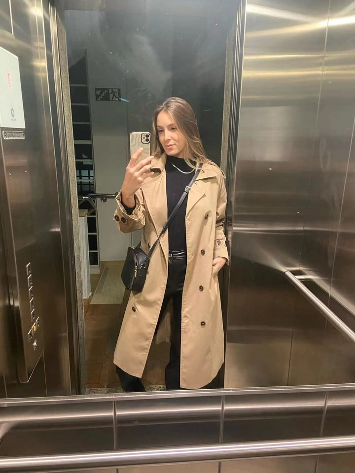 Klara | Women's Oversized Double Breasted Trench Coat