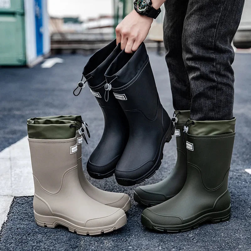 Knee-High Waterproof Rain Boots | Unisex Casual Footwear