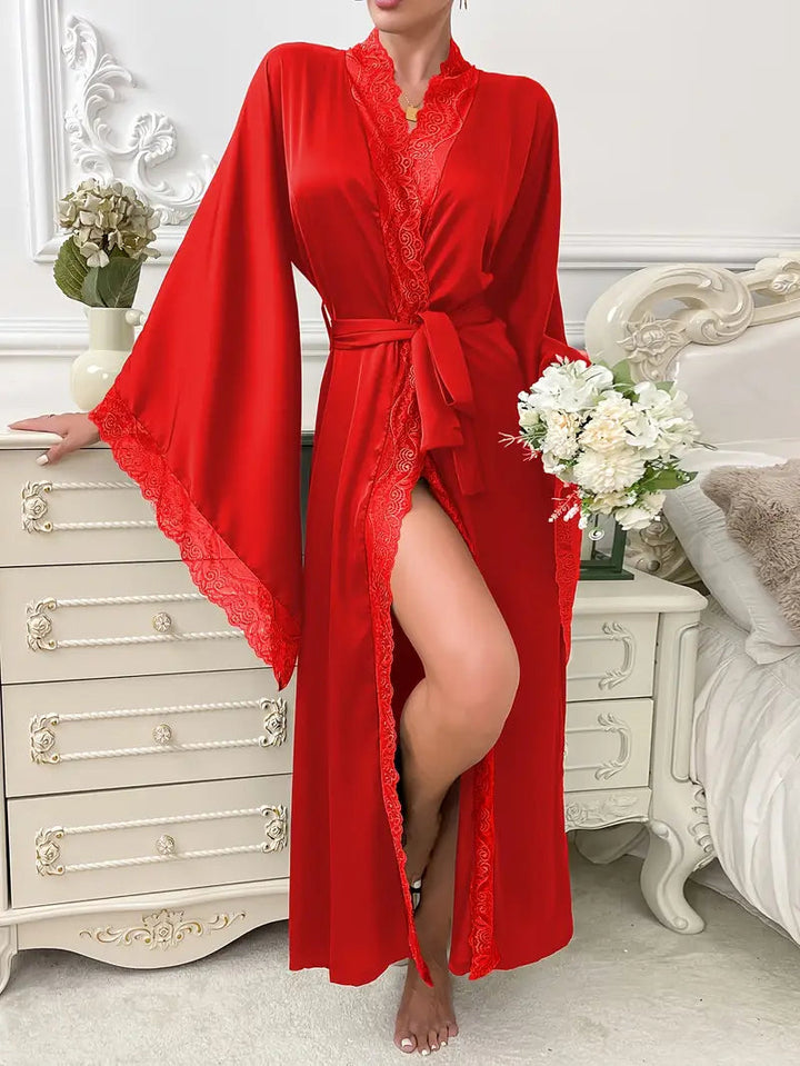 Lace Kimono Robe | Women's Long Dressing Gown