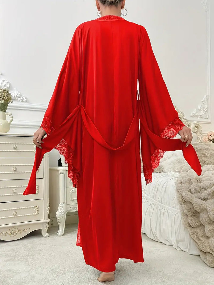 Lace Kimono Robe | Women's Long Dressing Gown