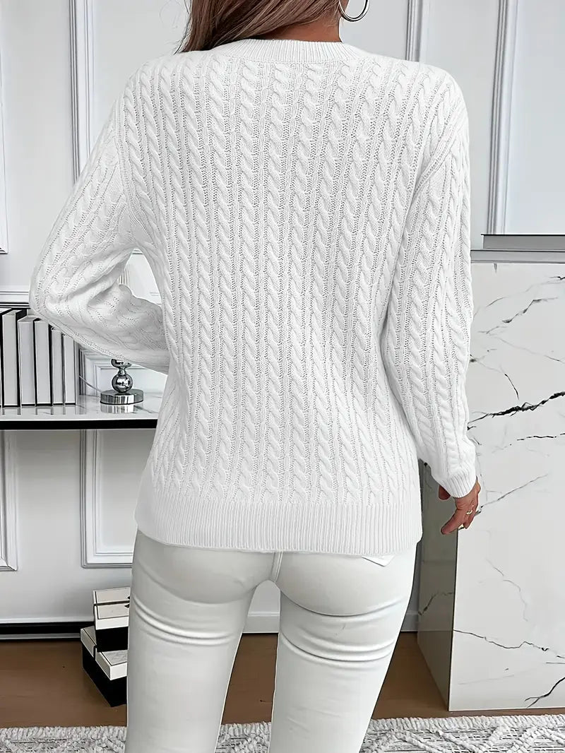 Ladies Cable Knit Jumper | Women's Jumper for Cozy Style