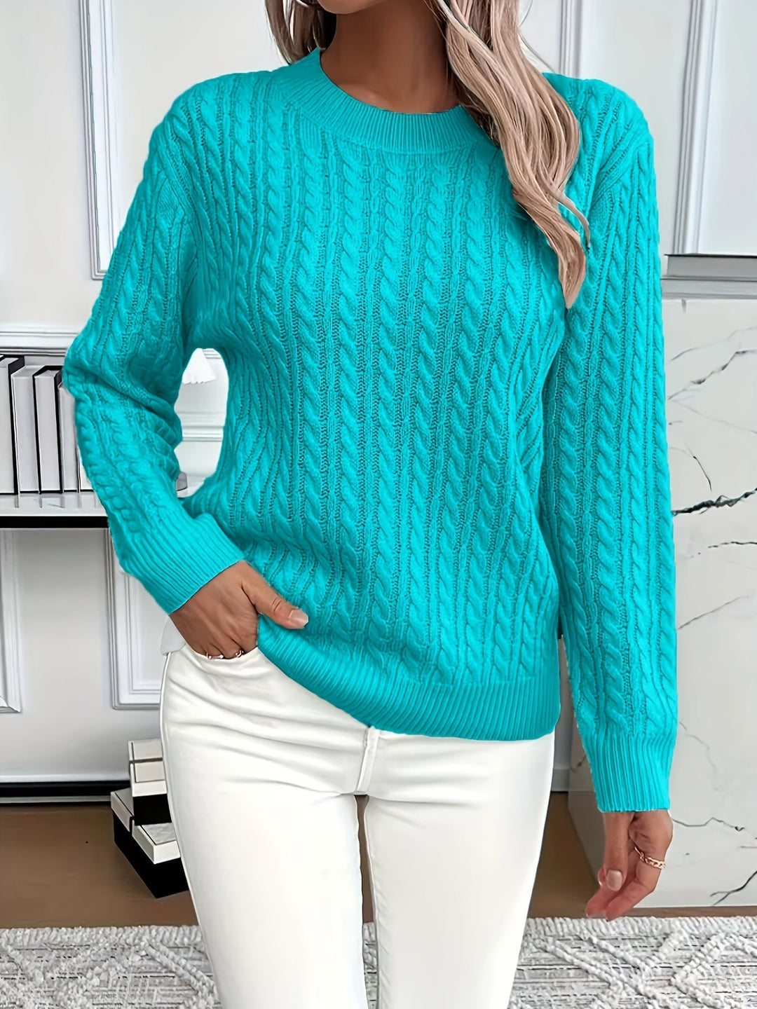 Ladies Cable Knit Jumper | Women's Jumper for Cozy Style