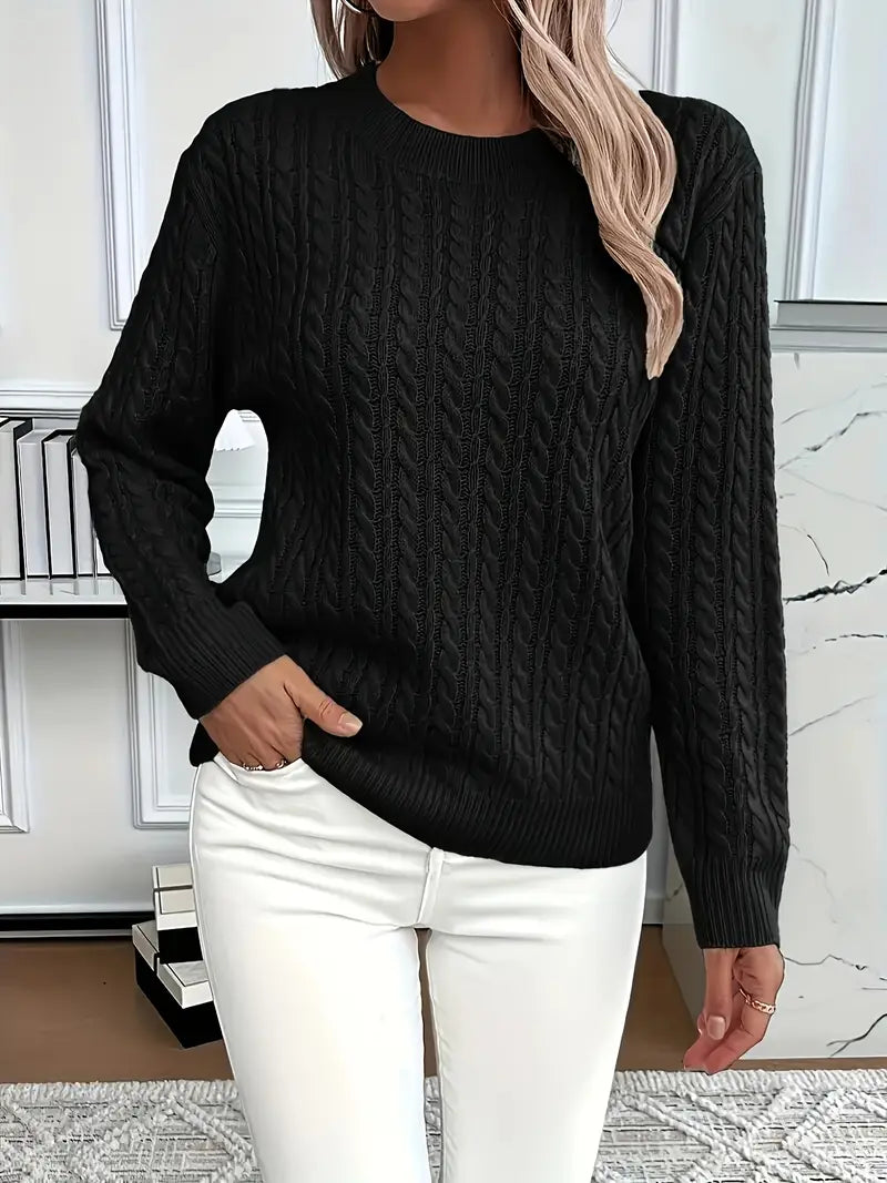 Ladies Cable Knit Jumper | Women's Jumper for Cozy Style