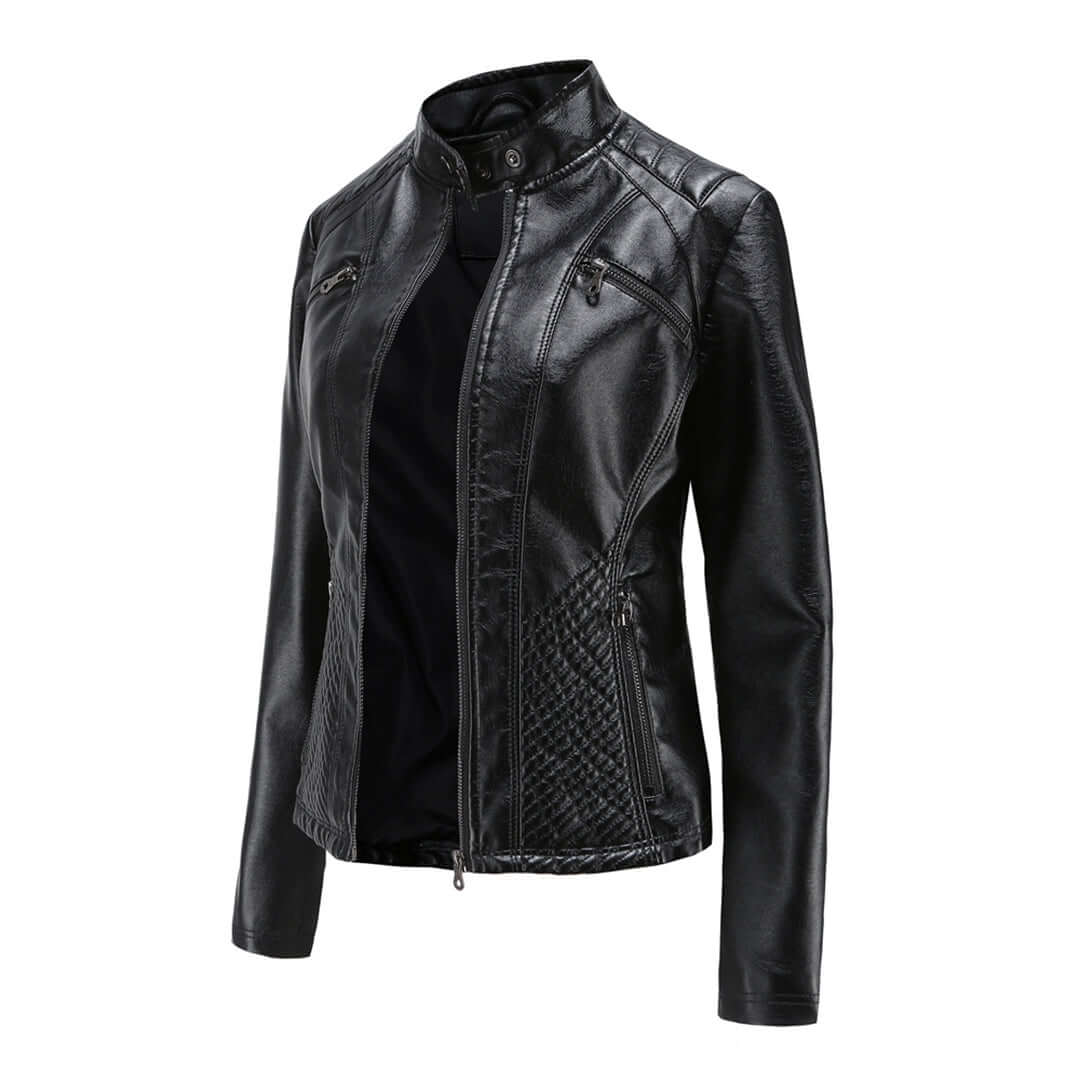 Ladies Leather Jacket | Women's Classic Fashion Outerwear 0