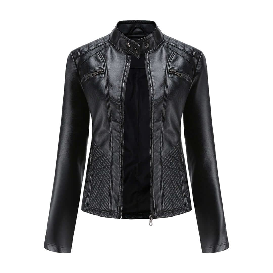 Ladies Leather Jacket | Women's Classic Fashion Outerwear 1