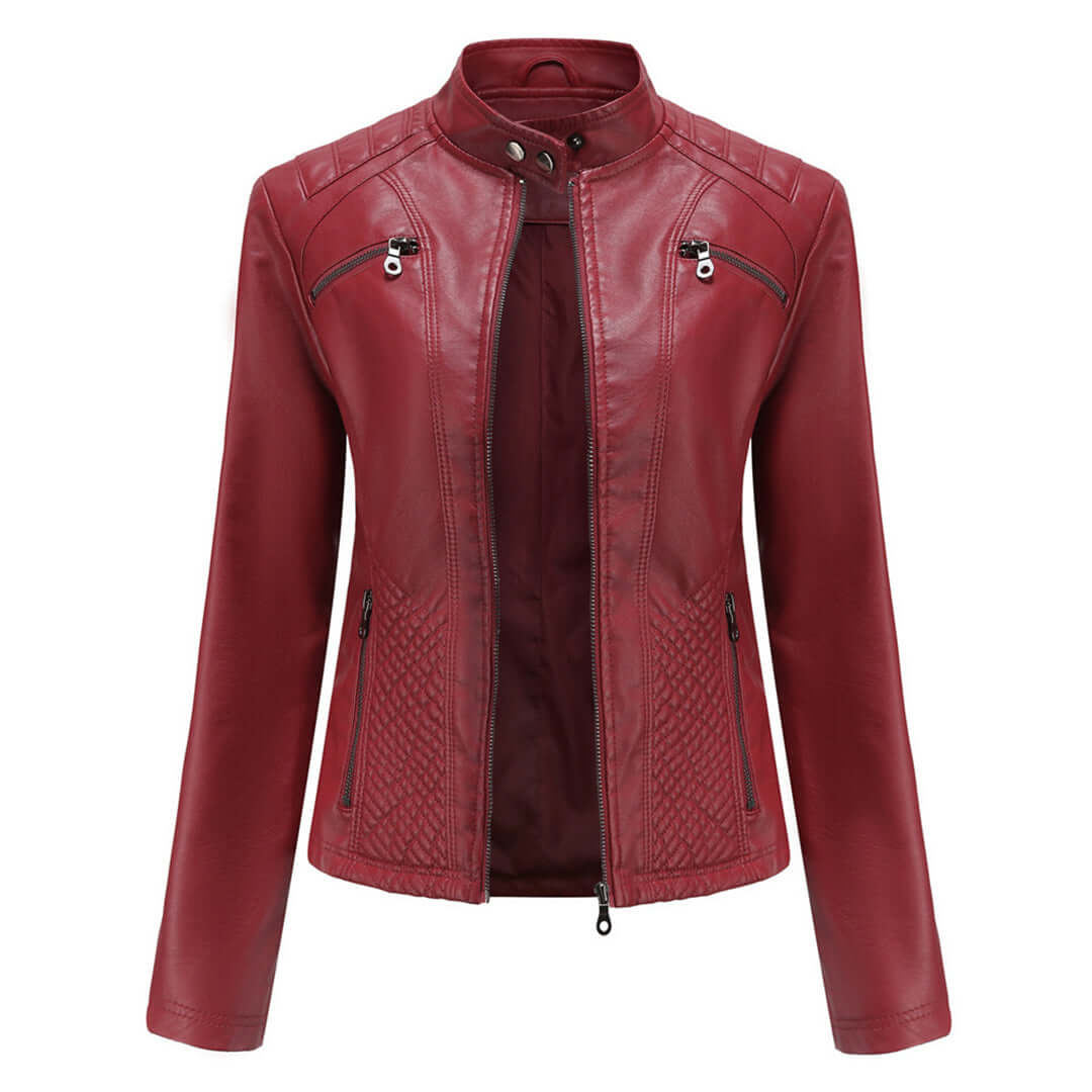 Ladies Leather Jacket | Women's Classic Fashion Outerwear 3