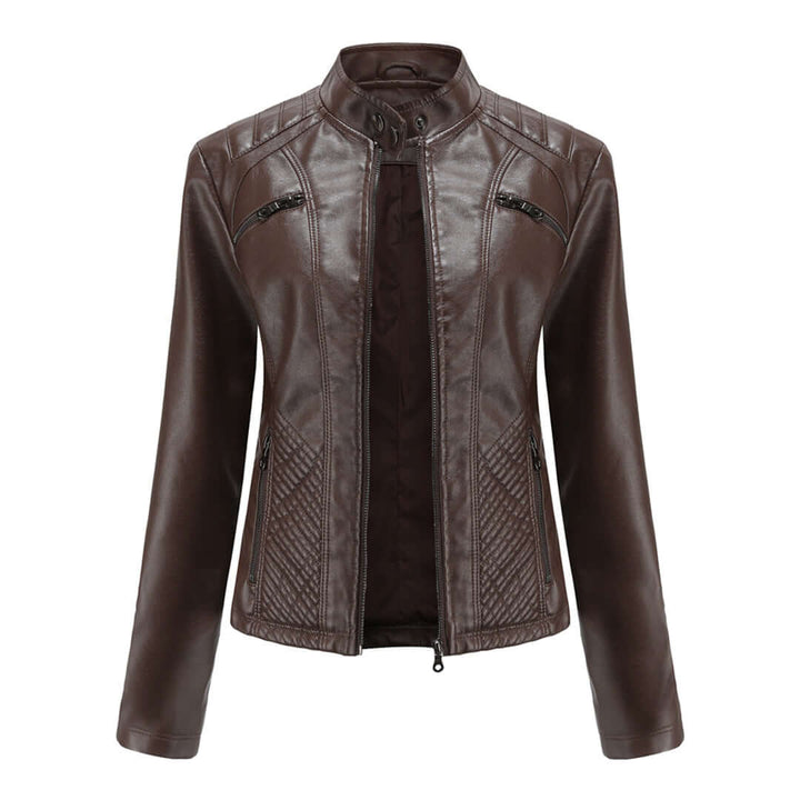 Ladies Leather Jacket | Women's Classic Fashion Outerwear 4