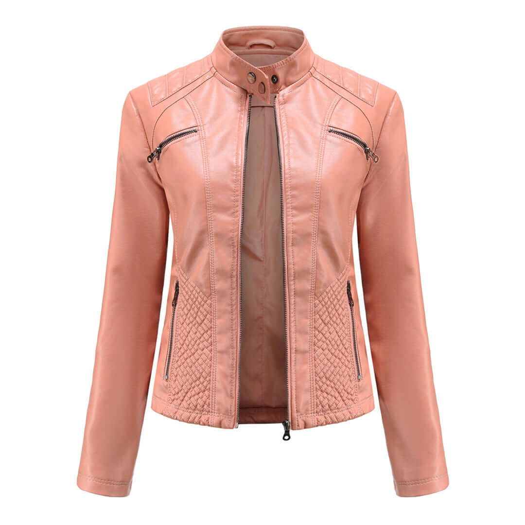Ladies Leather Jacket | Women's Classic Fashion Outerwear 5