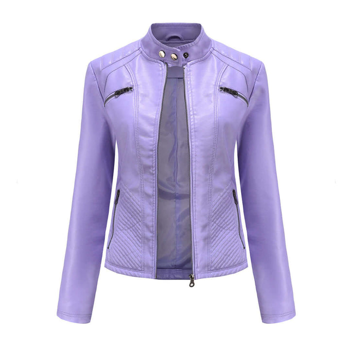 Ladies Leather Jacket | Women's Classic Fashion Outerwear 6