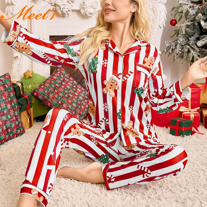 Ladies' Striped Pajamas Set | Comfortable Sleepwear for Women