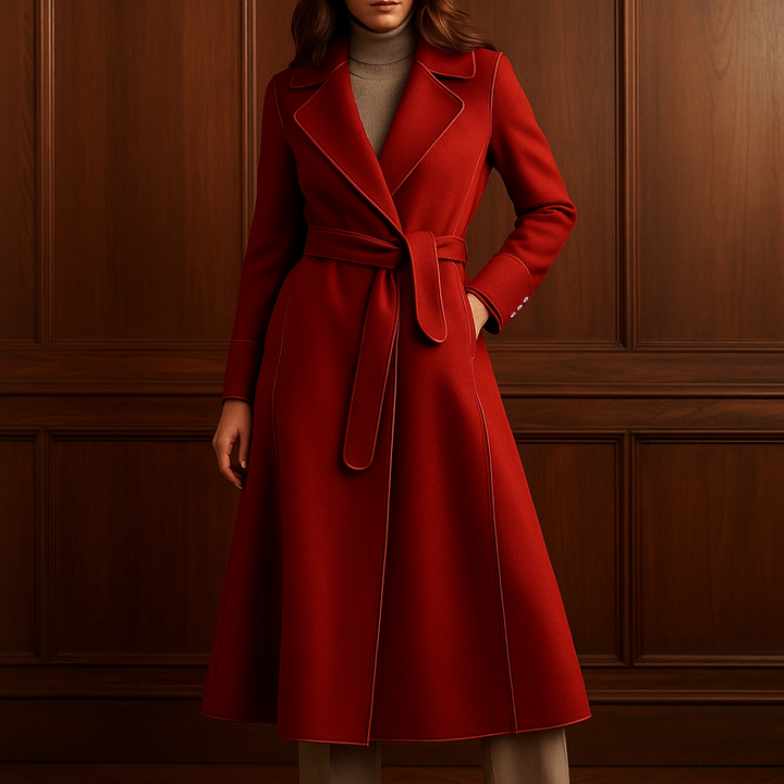 Lea Coat | Women's Winter Coat with Tie-Belt Design