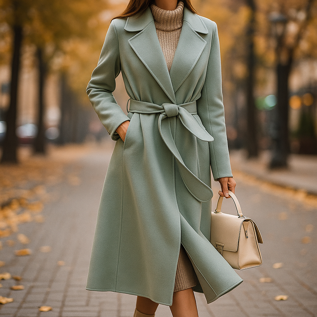 Lea Coat | Women's Winter Coat with Tie-Belt Design
