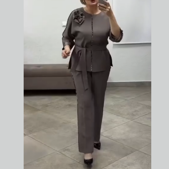 Leopard Print Two-Piece Set | Women's Fashion Outfit