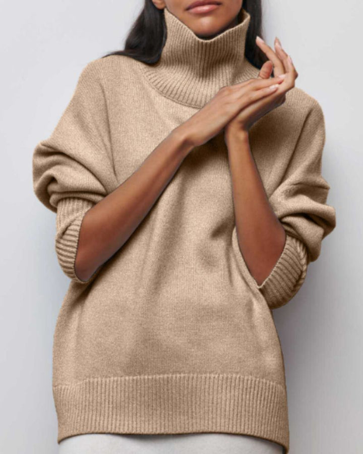 Evy Turtleneck Sweater | Women's Relaxed Fit Knitwear