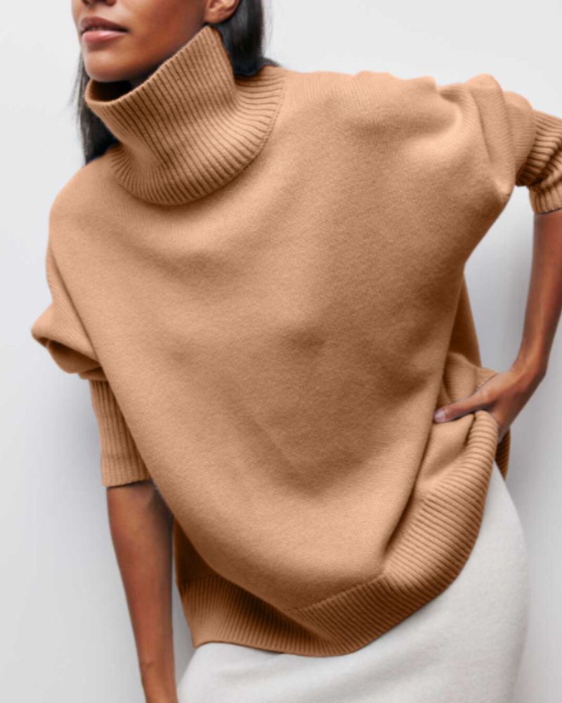 Evy Turtleneck Sweater | Women's Relaxed Fit Knitwear