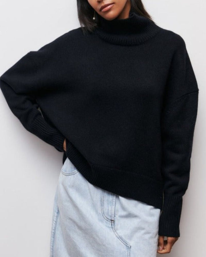 Evy Turtleneck Sweater | Women's Relaxed Fit Knitwear