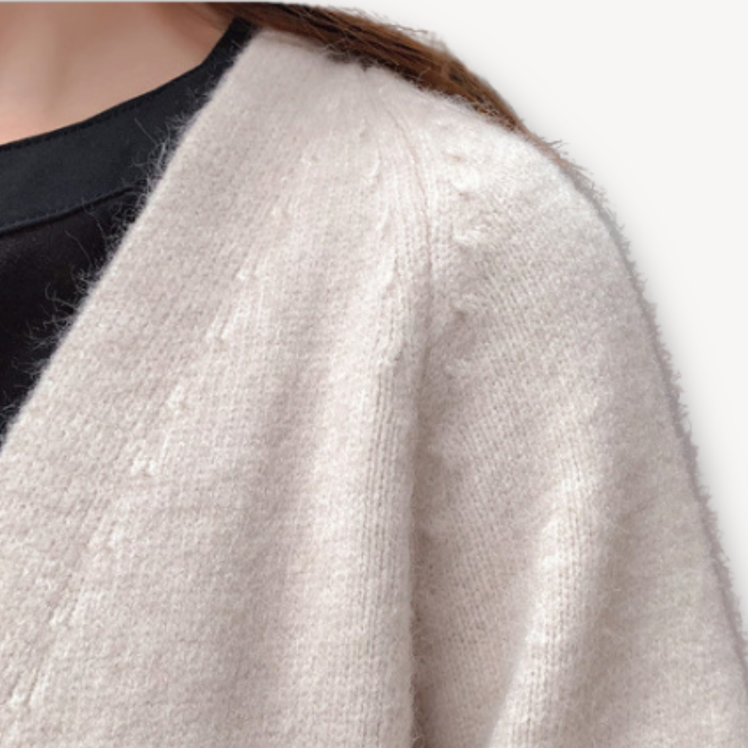 Long Cashmere Cardigan | Women's Open Front Sweater