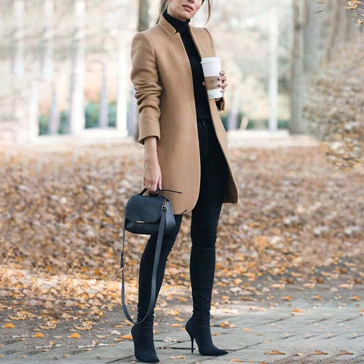 Long Wool Trench Coat Women | Elegant Winter Outerwear