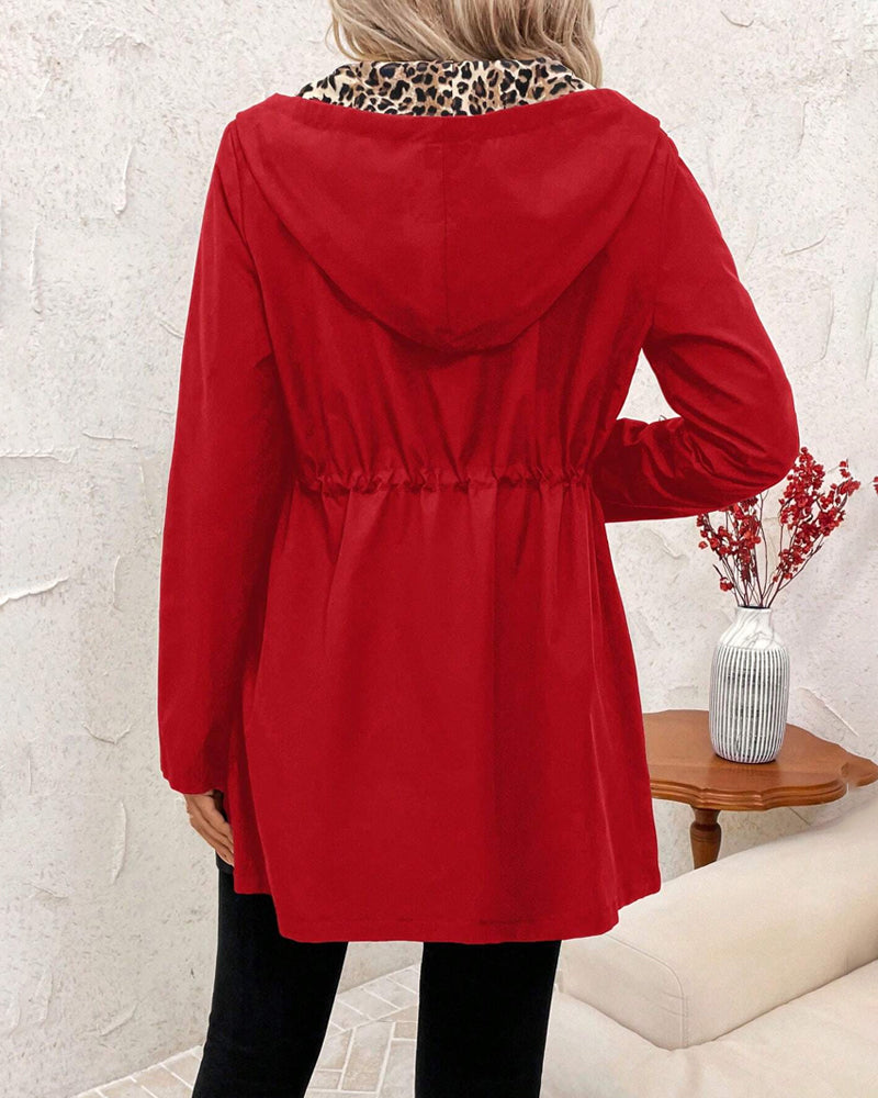 Luna Reversible Women's Coat | Stylish Leopard Print Jacket