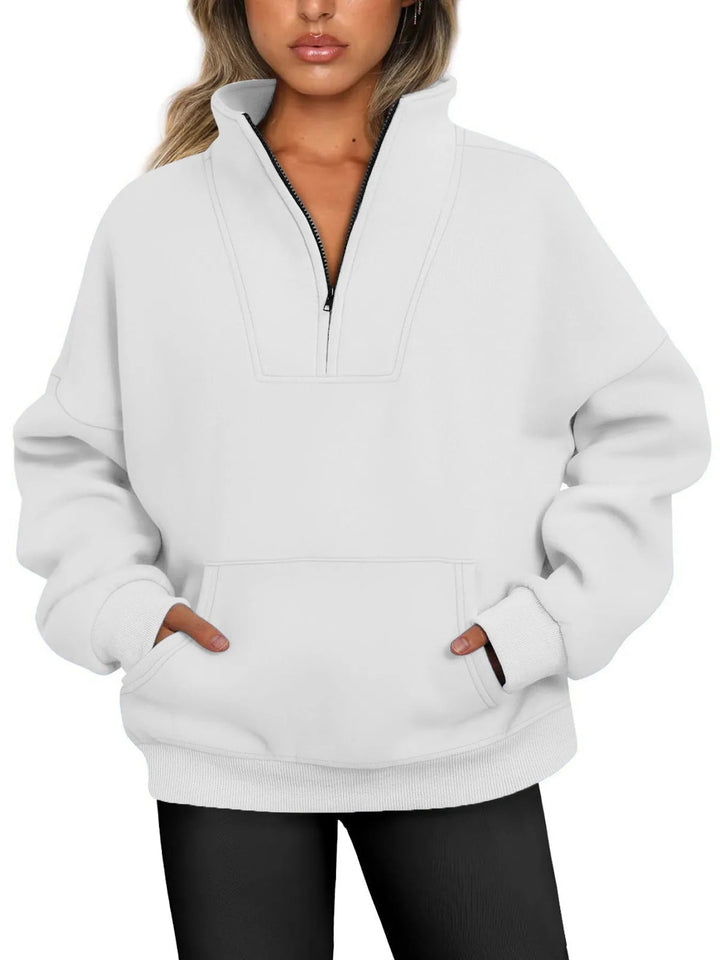 Lustre | Quarter Zip Pullover Sweatshirt for Women