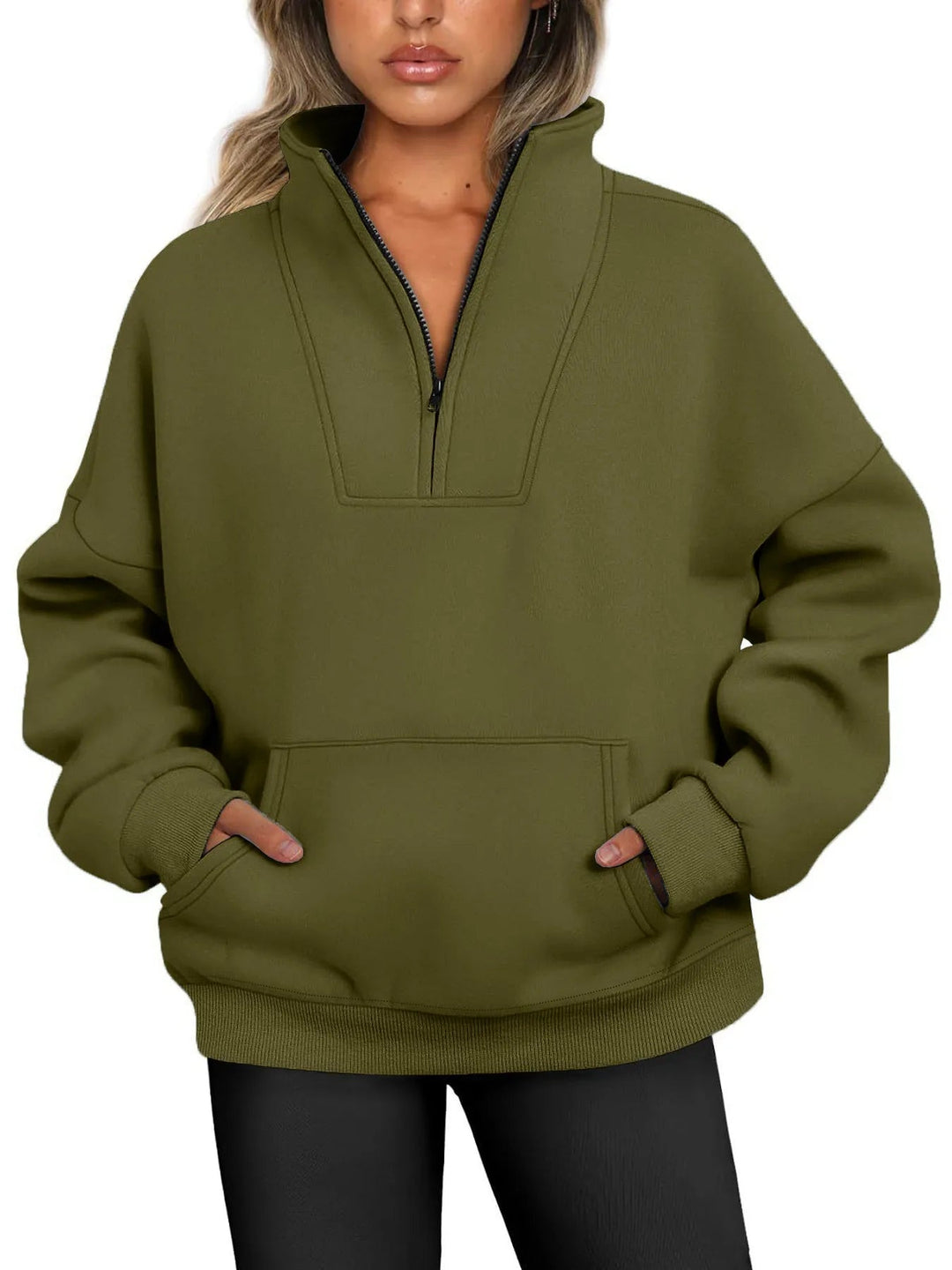 Lustre | Quarter Zip Pullover Sweatshirt for Women