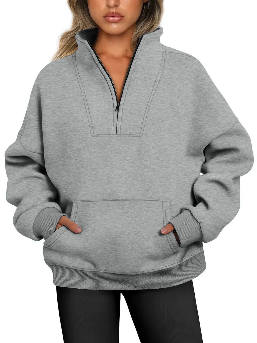Lustre | Quarter Zip Pullover Sweatshirt for Women