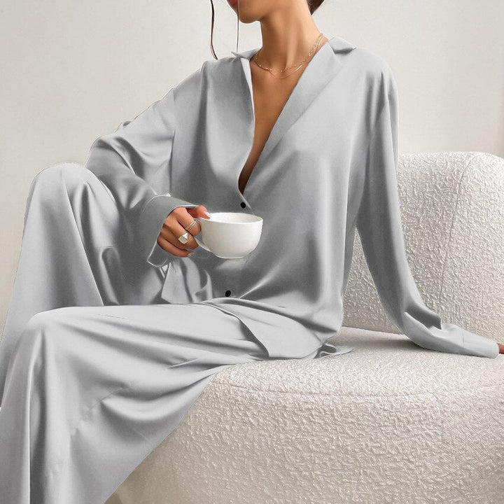 Luxury Silk Pajama Set | Elegant Sleepwear for Women 3