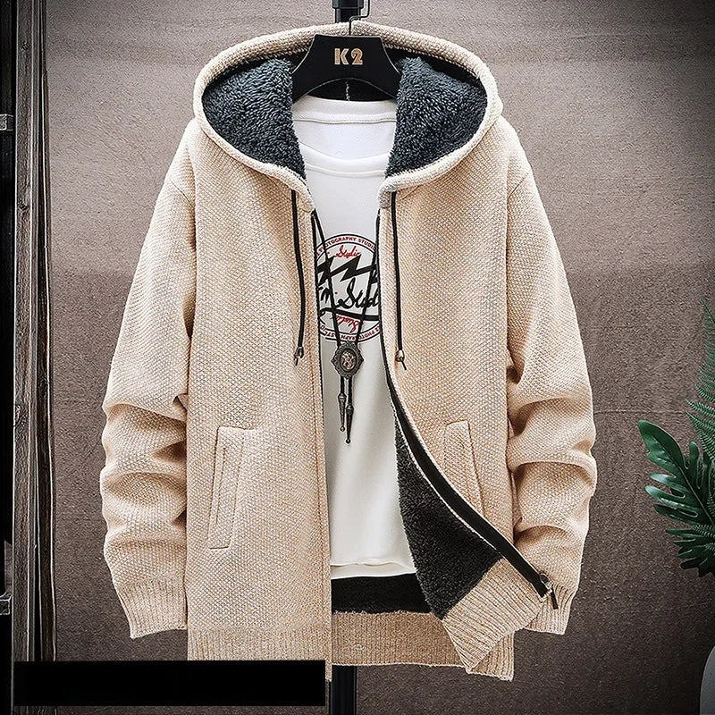 Women's Fleece-Lined Hooded Cardigan | Casual Outerwear