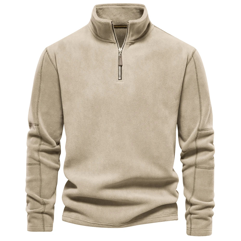 Men's Fleece Half Zip Sweater | Warm Winter Essential