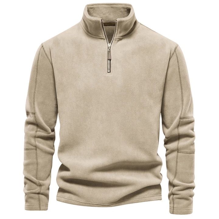 Men's Fleece Half Zip Sweater | Warm Winter Essential