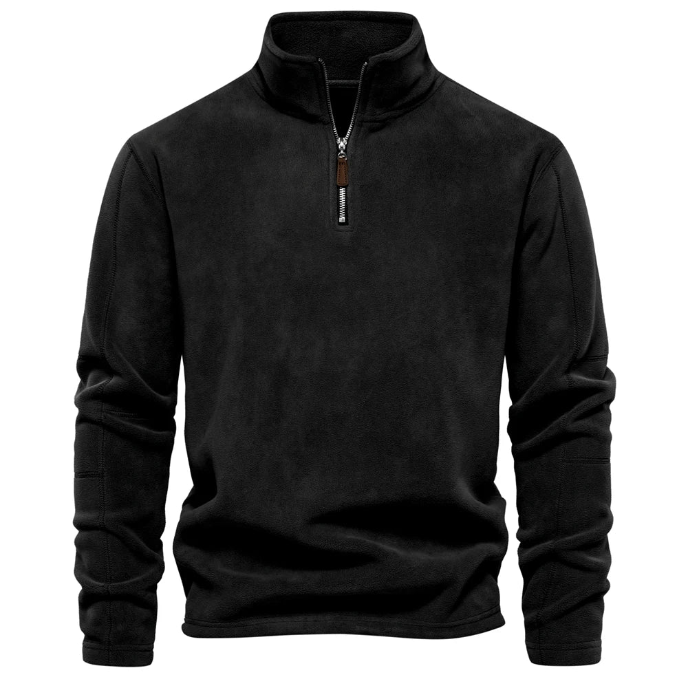 Men's Fleece Half Zip Sweater | Warm Winter Essential