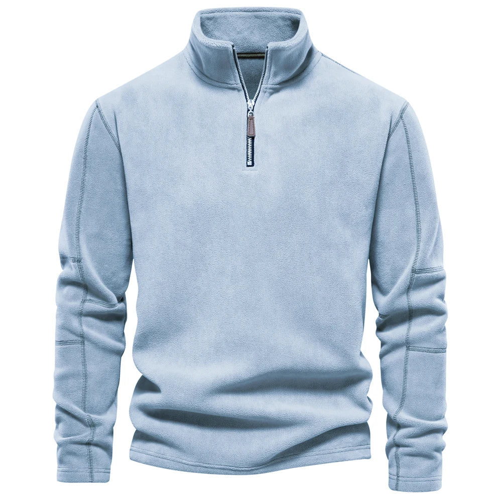 Men's Fleece Half Zip Sweater | Warm Winter Essential