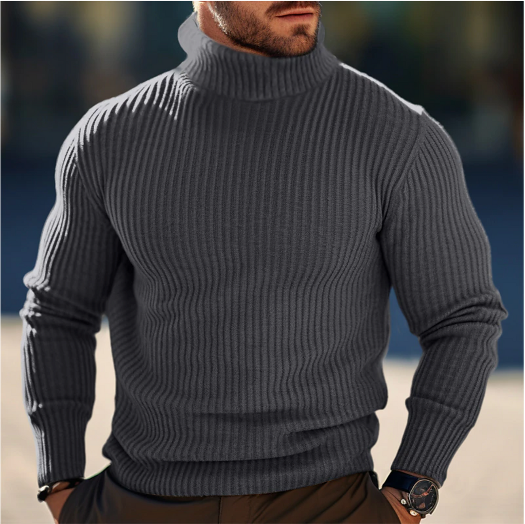Men's Turtleneck Sweater | Soft Knit Fashion for Fall & Winter