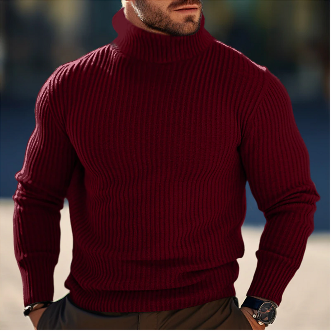 Men's Turtleneck Sweater | Soft Knit Fashion for Fall & Winter