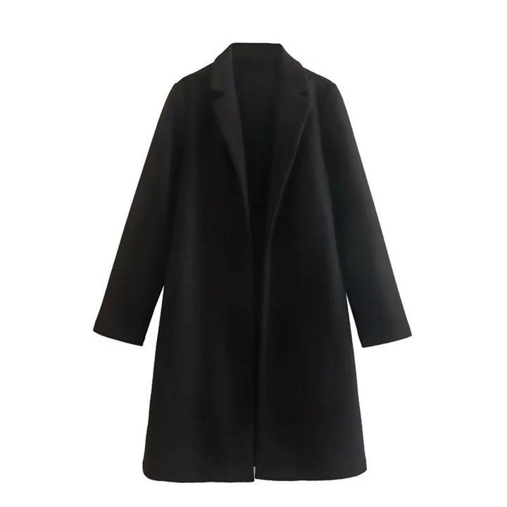 Mid-Length Polo Collar Women's Coat | Winter Coats Women