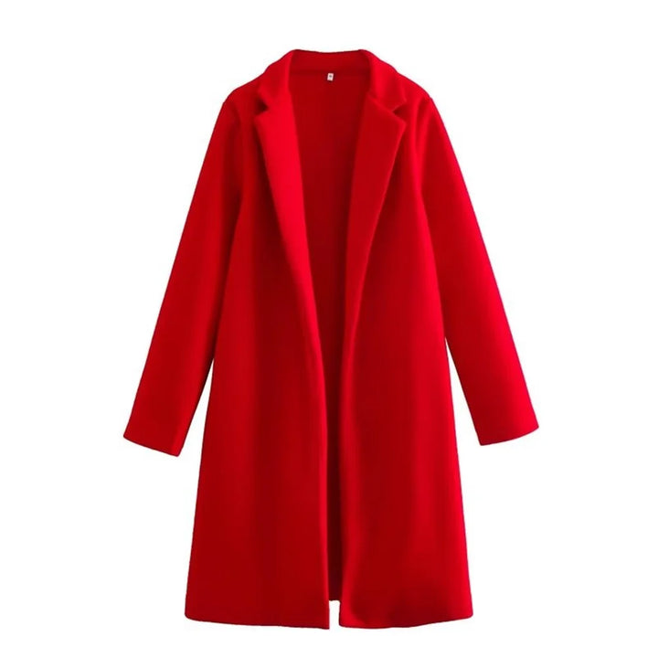 Mid-Length Polo Collar Women's Coat | Winter Coats Women
