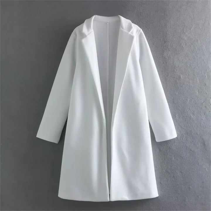Mid-Length Polo Collar Women's Coat | Winter Coats Women