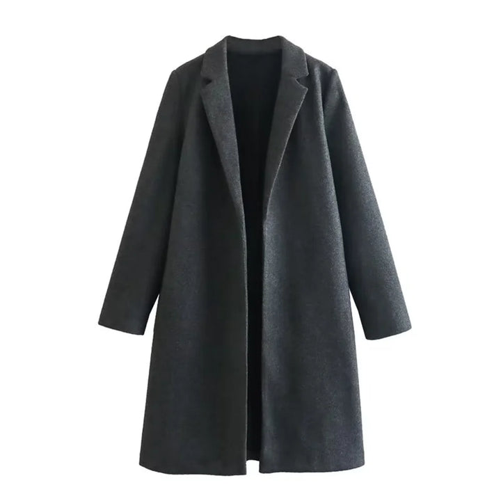 Mid-Length Polo Collar Women's Coat | Winter Coats Women
