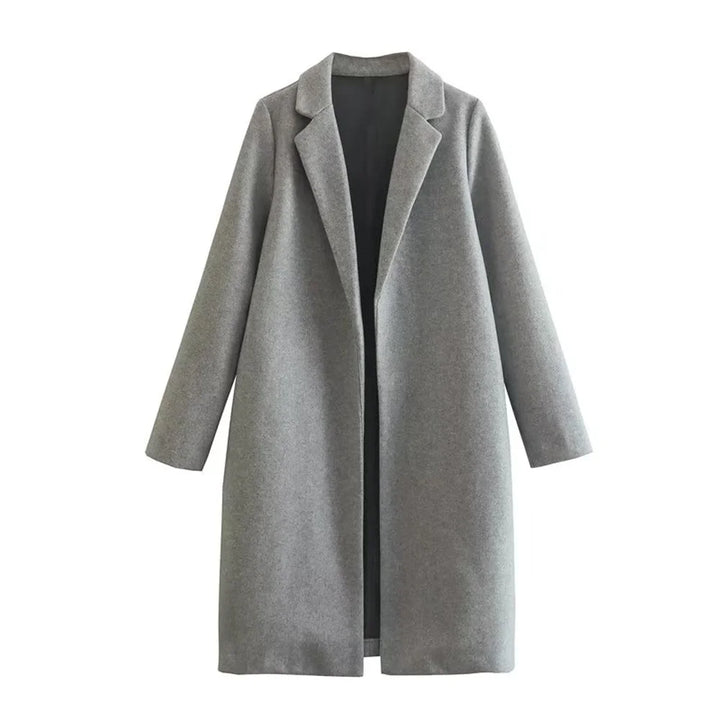 Mid-Length Polo Collar Women's Coat | Winter Coats Women