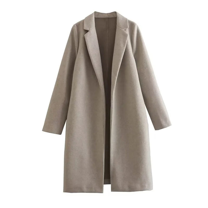 Mid-Length Polo Collar Women's Coat | Winter Coats Women